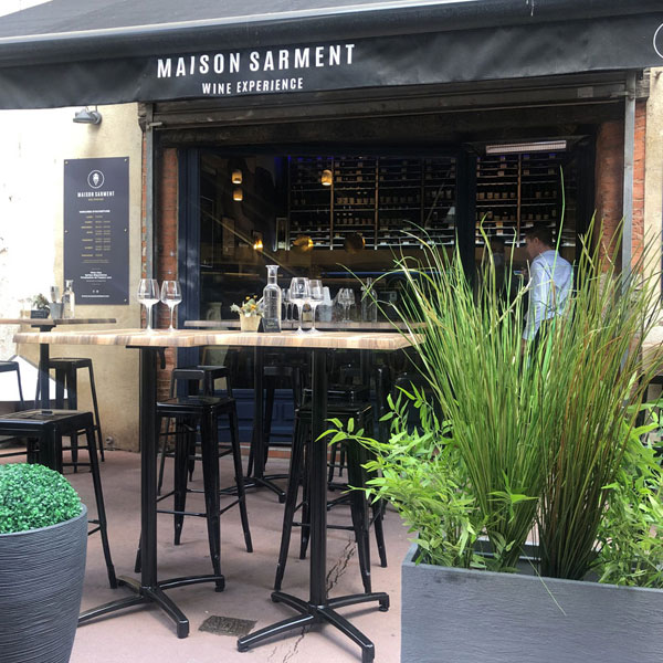 Terrasse bar à vin Maison sarment