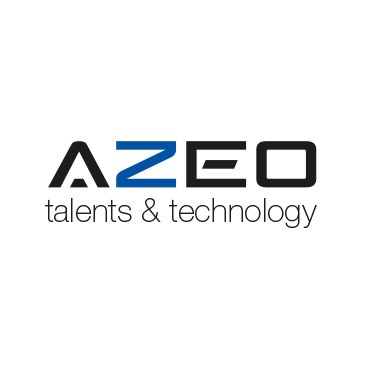 logo Azeo entreprise noir bleu
