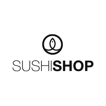 logo sushi shop noir