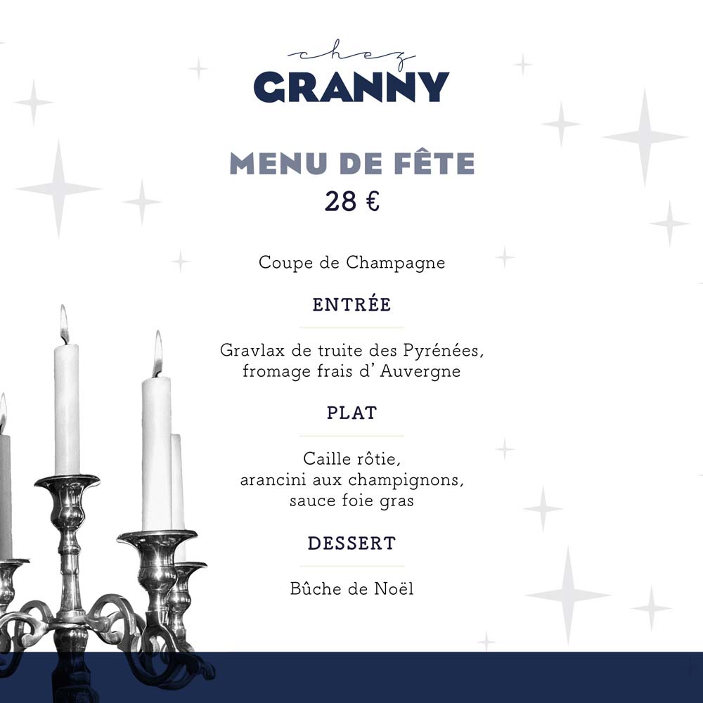 Chez granny bonnes fêtes de fin d'année 2021