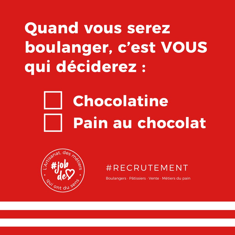 Campagne recrutement en boulangerie - agence de communication pour Moulin Maury