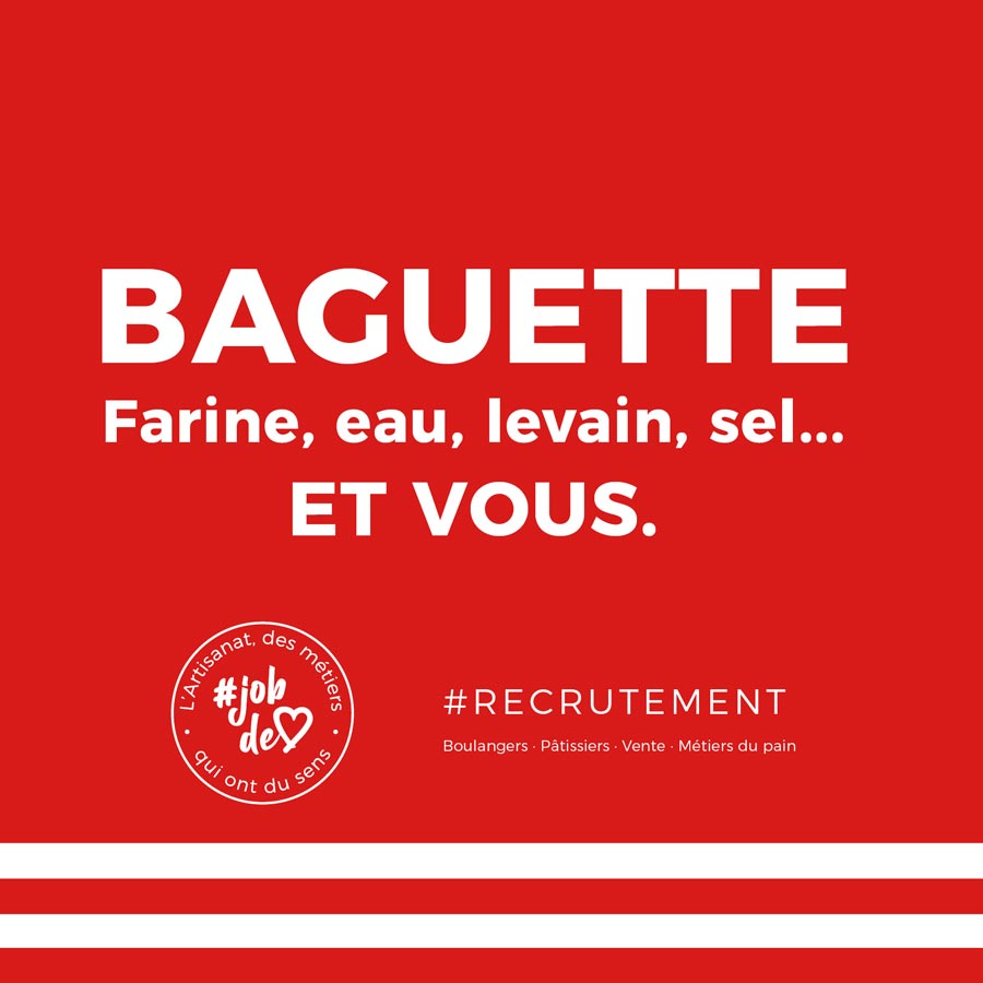 Campagne recrutement en boulangerie - agence de communication pour Moulin Maury